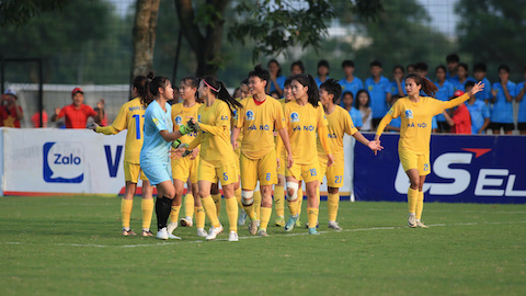  Giải bóng đá nữ VĐQG - Cúp Thái Sơn Bắc 2025: Hà Nội vô địch lượt đi